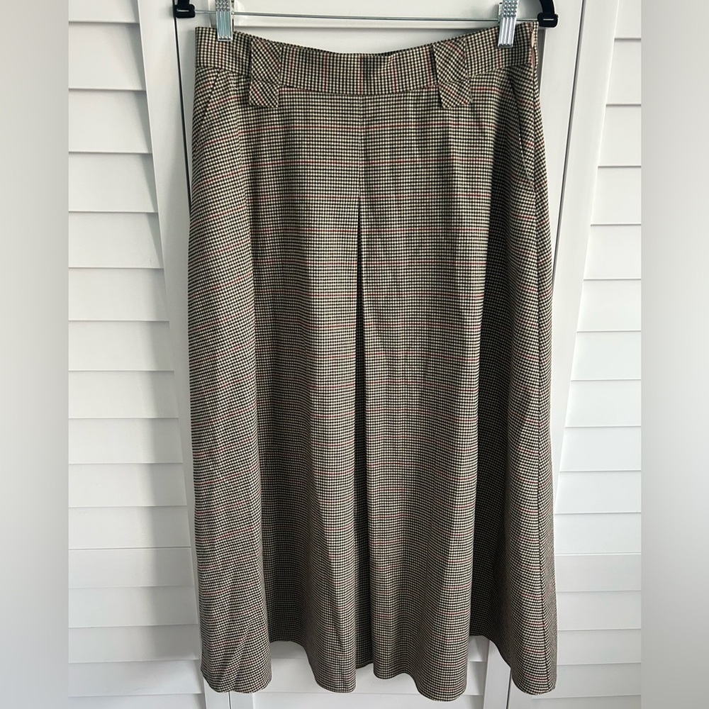 Nocturne | plaid pattern midi skirt - Picture 5 of 13
